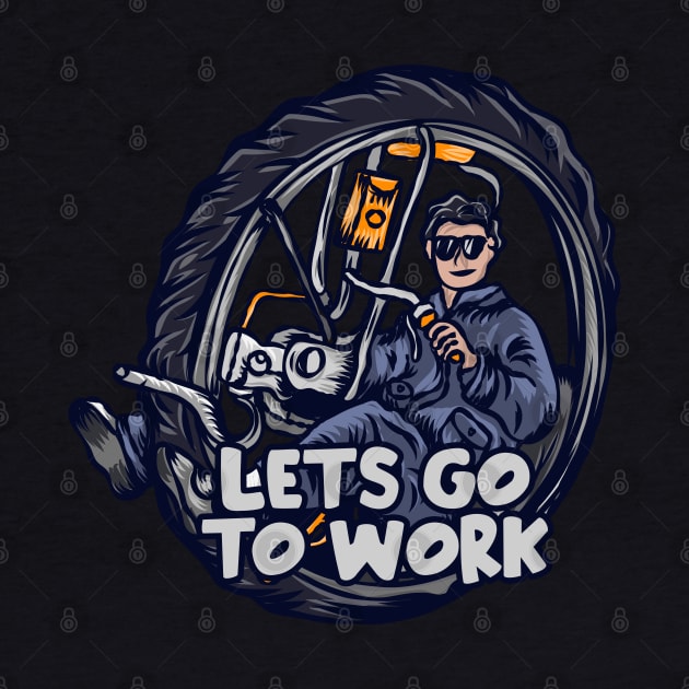 Lets go work by Stenau Artwerk